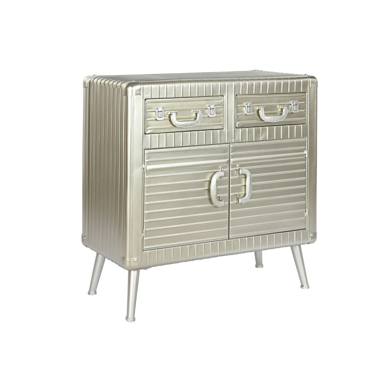 Credenza Home ESPRIT Argentato Metallo Legno MDF 80 x 39 x 82 cm Credenza Home ESPRIT Argentato Metallo Legno MDF 80 x 39 x 82 cm