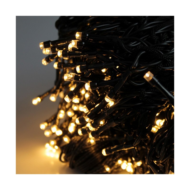 Tenda Luminosa LED Luce calda Bianco Caldo 2 m Nero Tenda Luminosa LED Luce calda Bianco Caldo 2 m Nero