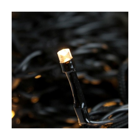 Tenda Luminosa LED Luce calda Bianco Caldo 2 m Nero