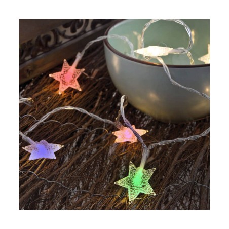 Ghirlanda di Luci LED Decorative Lighting Multicolore Trasparente 1,30 m