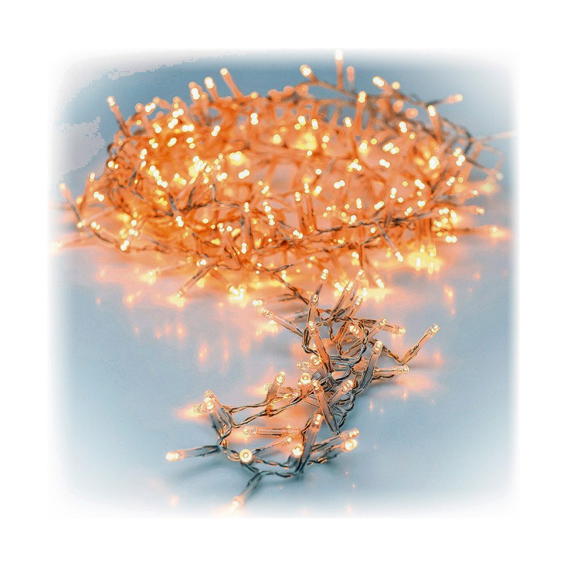 Ghirlanda di Luci LED Trasparente Luce calda Bianco Caldo 16,5 m 17 m Ghirlanda di Luci LED Trasparente Luce calda Bianco Caldo 16,5 m 17 m