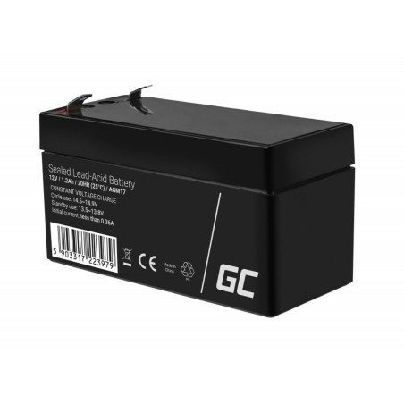 Batteria per Gruppo di Continuità UPS Green Cell AGM17 1.2 Ah 12 V