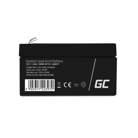 Batteria per Gruppo di Continuità UPS Green Cell AGM17 1.2 Ah 12 V