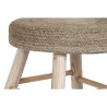 Poggiapiedi DKD Home Decor Marrone Juta Naturale Città 50 x 50 x 35 cm