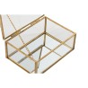 Scatola-Portagioie Home ESPRIT Dorato Metallo Cristallo 14 X 10,3 X 5,8 cm