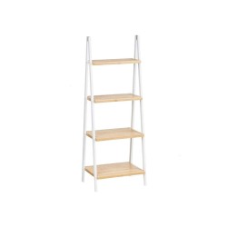 Scaffale da Bagno Berilo WR5504-4-426 Bianco Naturale 40 x 109,3 x 30 cm
