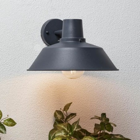 Applique da Parete Brilliant Nero Antracite Metallo 60 W E27