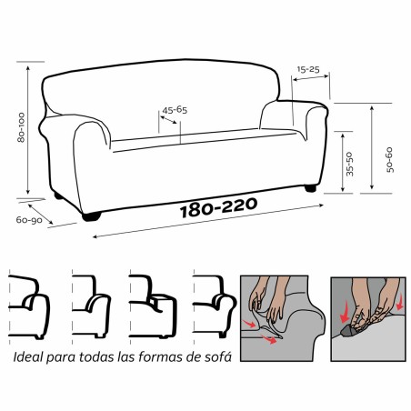 Copridivano Sofakover Romeo 180 - 220 cm 3 posti