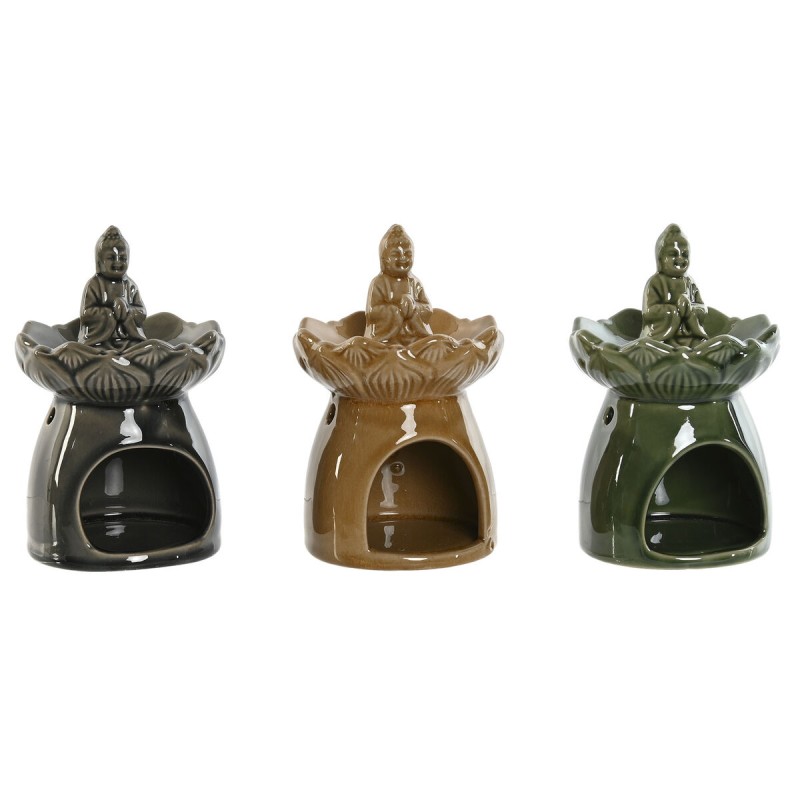 Bruciatore di essenze Home ESPRIT 9 x 9 x 14,5 cm (3 Unità)