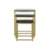 Set di 3 tavoli DKD Home Decor Nero Dorato 50 x 35 x 60 cm