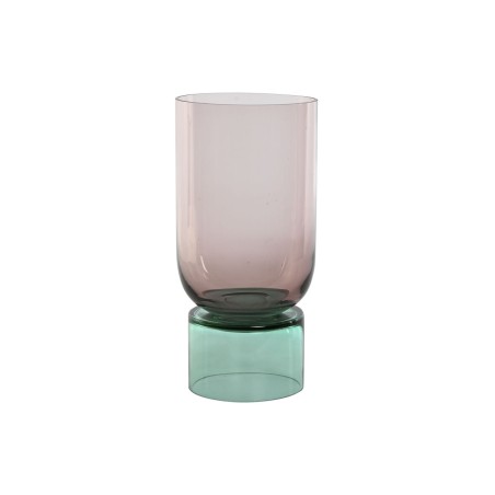 Vaso Home ESPRIT Bicolore Cristallo 15 x 15 x 32 cm