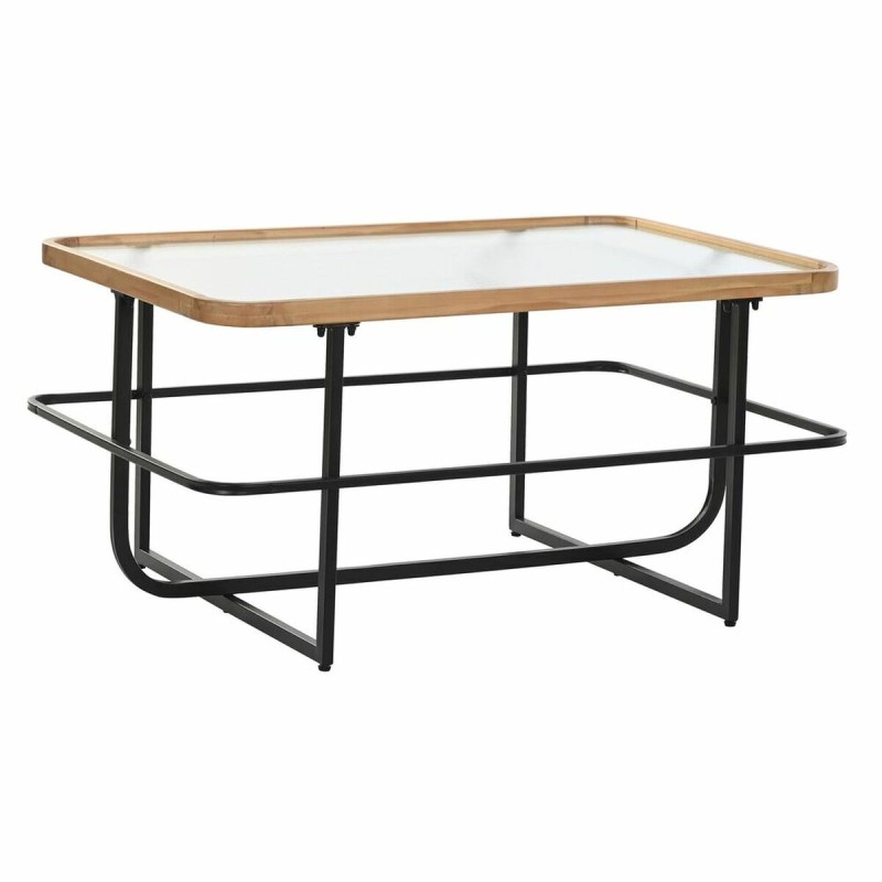 Tavolino da Caffè DKD Home Decor Cristallo Metallo (90 x 60 x 46 cm) Tavolino da Caffè DKD Home Decor Cristallo Metallo (90 x 60 x 46 cm)