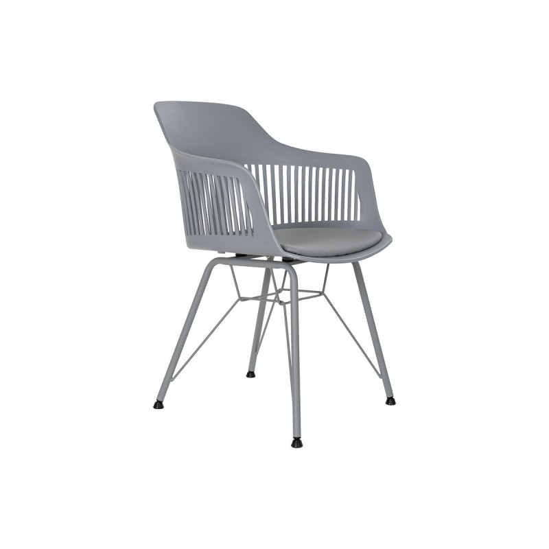 Sedia DKD Home Decor Grigio chiaro 56 x 53 x 81 cm Sedia DKD Home Decor Grigio chiaro 56 x 53 x 81 cm
