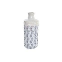 Vaso DKD Home Decor Azzurro Bicolore Porcellana Mediterraneo 13 x 13 x 31 cm