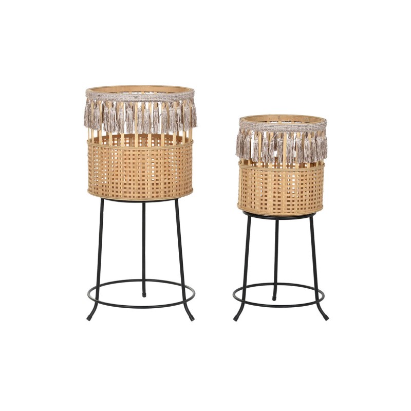 Set di vasi da fiori DKD Home Decor 35 x 35 x 68 cm 31 x 31 x 68 cm Naturale Nero Metallo Marrone Bambù 32 x 32 x 68 cm Set di vasi da fiori DKD Home Decor 35 x 35 x 68 cm 31 x 31 x 68 cm Naturale Nero Metallo Marrone Bambù 32 x 32 x 68 cm
