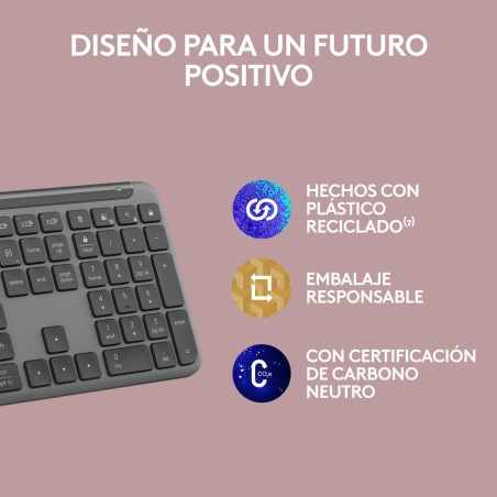 Tastiera Wireless Logitech 920-012455 Grafite QWERTY