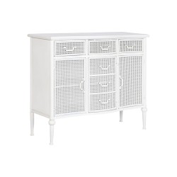Credenza Home ESPRIT Bianco Metallo 101 x 42 x 85 cm