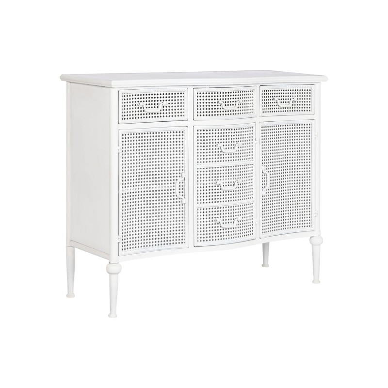 Credenza Home ESPRIT Bianco Metallo 101 x 42 x 85 cm Credenza Home ESPRIT Bianco Metallo 101 x 42 x 85 cm
