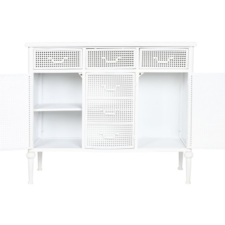 Credenza Home ESPRIT Bianco Metallo 101 x 42 x 85 cm