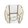 Scatola-Portagioie Home ESPRIT Dorato Metallo Cristallo 9,2 X 8,2 X 9,5 cm