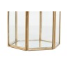 Scatola-Portagioie Home ESPRIT Dorato Metallo Cristallo 9,2 X 8,2 X 9,5 cm