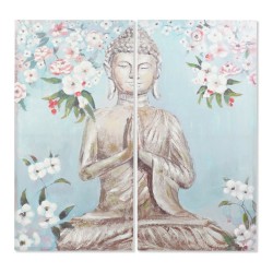Tela DKD Home Decor Tela 140 x 3 x 140 cm Buddha