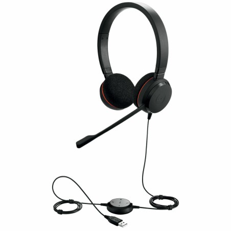 Auricolari con Microfono Jabra Evolve 20 MS Stereo Nero