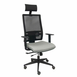 Sedia Ufficio con Poggiatesta Piqueras y Crespo B10CRPC Grigio chiaro