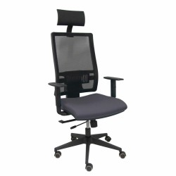 Sedia Ufficio con Poggiatesta Piqueras y Crespo B10CRPC Grigio scuro
