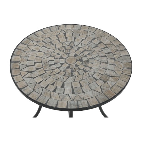 Tavolo aggiuntivo Home ESPRIT Nero Multicolore 60 x 60 x 72 cm