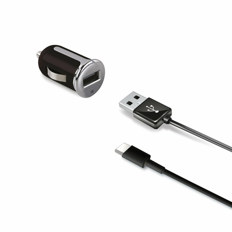 Caricabatterie per Auto Celly Nero 12 W Caricabatterie per Auto Celly Nero 12 W
