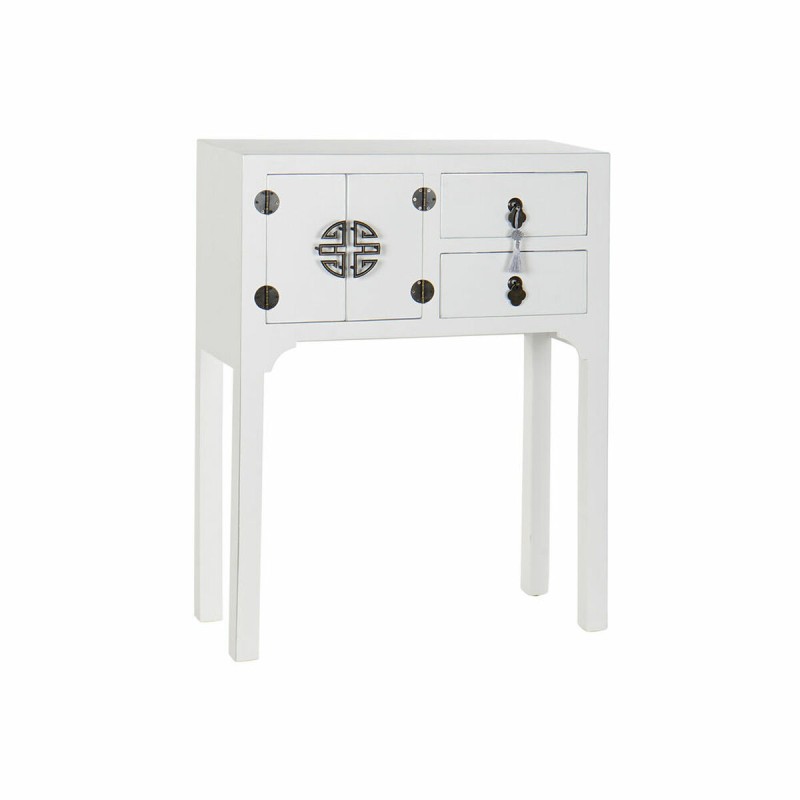 Ingresso DKD Home Decor Bianco Argentato 63 x 26 x 83 cm