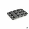 Stampo per Dolci Kinvara CK57179 Grigio scuro Metallo Acciaio al carbonio 20 x 2 x 26 cm (12 Unità)