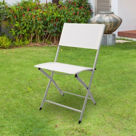 Sedia Pieghevole Aktive Bianco 46 x 81 x 55 cm (4 Unità)