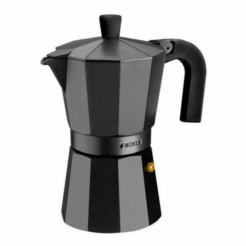 Caffettiera Italiana Monix Braisogona_M640001 Nero Alluminio 1 Tazza Caffettiera Italiana Monix Braisogona_M640001 Nero Alluminio 1 Tazza