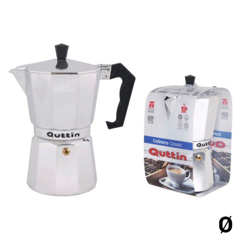Caffettiera Italiana Quttin Acciaio inossidabile Alluminio Caffettiera Italiana Quttin Acciaio inossidabile Alluminio