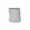 Cesta Decorativa DKD Home Decor Bianco Grigio Juta Iuta
