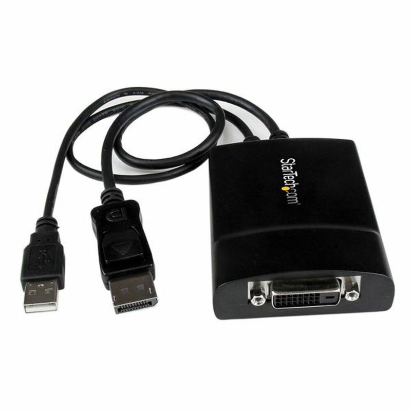 Adattatore DisplayPort a DVI Startech DP2DVID2 Nero Adattatore DisplayPort a DVI Startech DP2DVID2 Nero