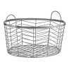 Set di Cesti Gift Decor Argentato Argento Metallo 40 x 18 x 40 cm