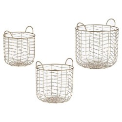 Set di Cesti Gift Decor B2609 Dorato Metallo 40 x 42,5 x 40 cm