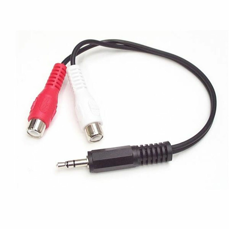 Cavo da Audio Jack a RCA Startech MUMFRCA Nero 0,15 m Cavo da Audio Jack a RCA Startech MUMFRCA Nero 0,15 m