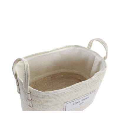 Set di Cestini DKD Home Decor Naturale Marrone Chiaro Fibra naturale Boho 34 x 23 x 20 cm 3 Pezzi