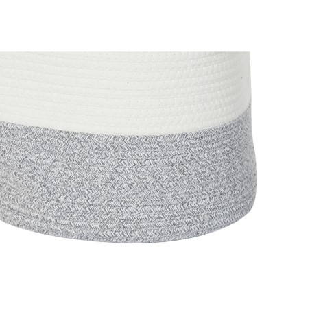 Set di Cesti DKD Home Decor Bianco Nero Grigio Senape (3 Unità)