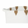 Set di Cesti DKD Home Decor Bianco Nero Grigio Senape (3 Unità)