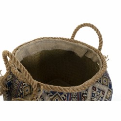 Cestino DKD Home Decor Multicolore Fibra naturale Boho 30 x 30 x 30 cm 2 Pezzi (2 Unità)