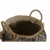 Cestino DKD Home Decor Multicolore Fibra naturale Boho 30 x 30 x 30 cm 2 Pezzi (2 Unità)