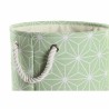 Set di Cestini DKD Home Decor Verde Beige Geometrico 30 x 30 x 35 cm 4 Kg 3 Pezzi (3 Unità)