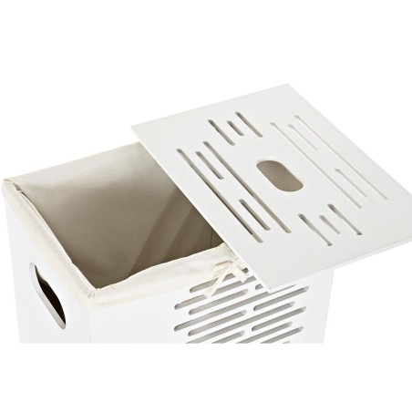 Set di Cesti DKD Home Decor Bianco Nero Beige Legno MDF 40 x 30 x 56 cm 5 Pezzi (5 Unità)