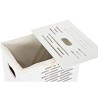 Set di Cesti DKD Home Decor Bianco Nero Beige Legno MDF 40 x 30 x 56 cm 5 Pezzi (5 Unità)