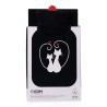 Borsa Acqua Calda EDM 76779 Nero Nero/Bianco Lana 2 L